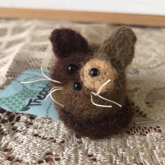 One handmade needle Felted cats kittens - Picture 3 of 14